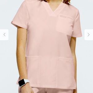 Blushing pink Jaanuu scrub set